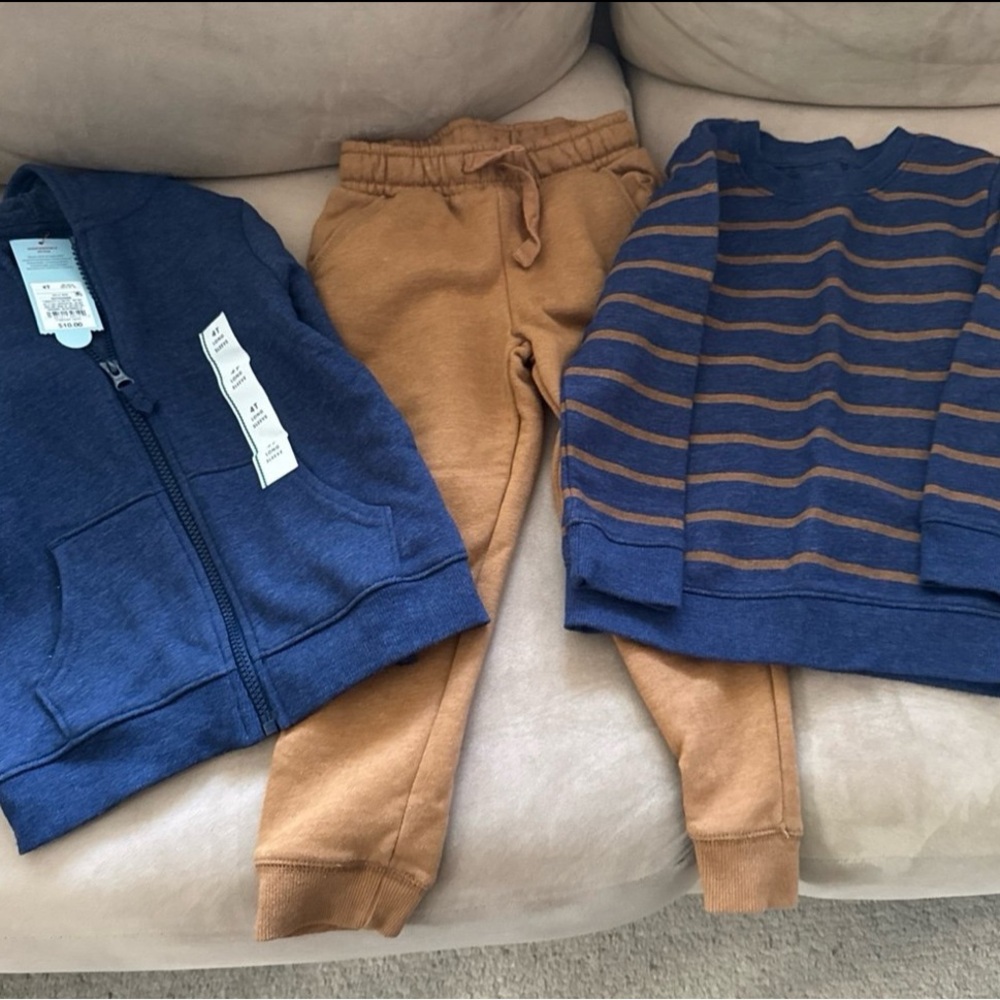 Blue and Brown Kids set 4T